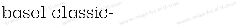 basel classic字体转换